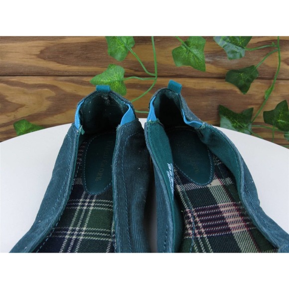 Faded Glory Size 9 Flat Shoes Green Fabric Women‎ M - Picture 9 of 11